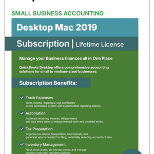QuickBooks Desktop Mac 2019 - No Subscription