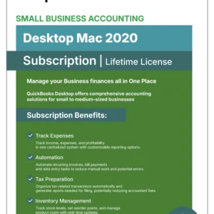 QuickBooks Desktop Mac 2020 - No Subscription