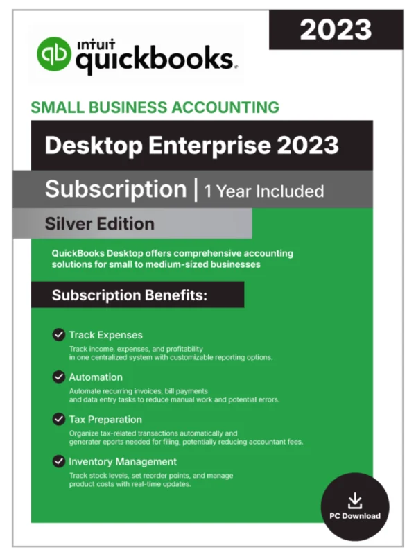 QuickBooks Desktop Enterprise 2023 - 1 Year Subscription