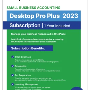 QuickBooks Desktop Pro Plus 2023 - 1 Year Subscription